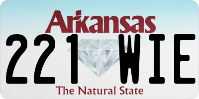 AR license plate 221WIE