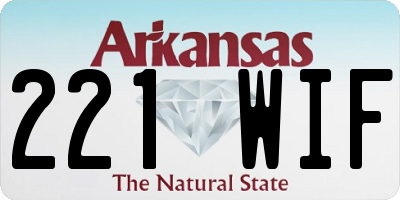 AR license plate 221WIF