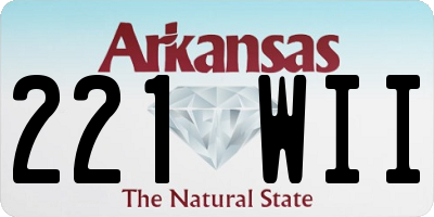 AR license plate 221WII