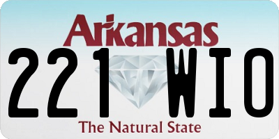 AR license plate 221WIO