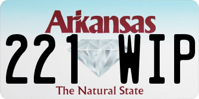 AR license plate 221WIP