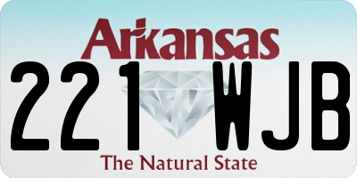 AR license plate 221WJB