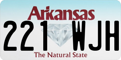 AR license plate 221WJH