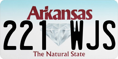 AR license plate 221WJS