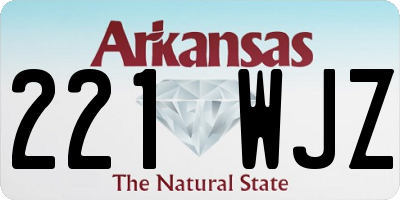 AR license plate 221WJZ