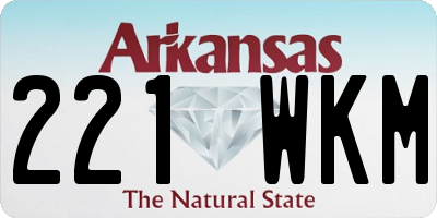 AR license plate 221WKM