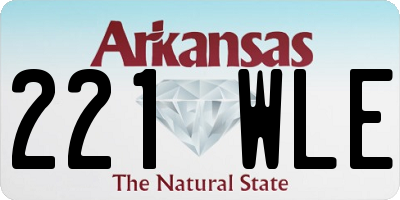 AR license plate 221WLE