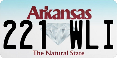 AR license plate 221WLI