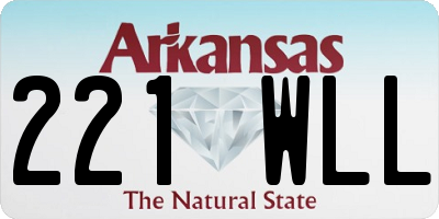 AR license plate 221WLL