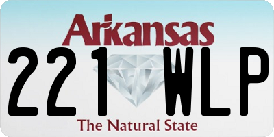 AR license plate 221WLP