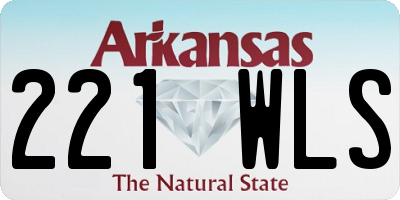 AR license plate 221WLS