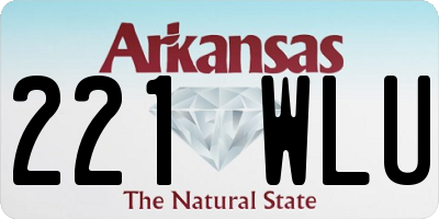 AR license plate 221WLU