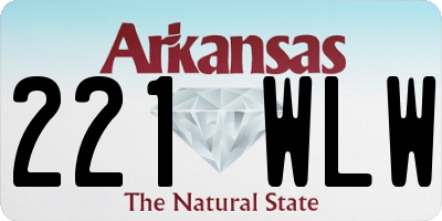 AR license plate 221WLW