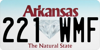 AR license plate 221WMF
