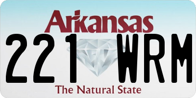 AR license plate 221WRM