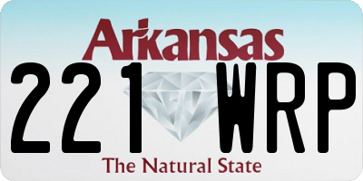 AR license plate 221WRP