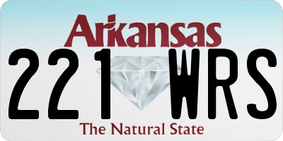 AR license plate 221WRS