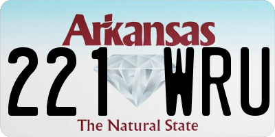 AR license plate 221WRU