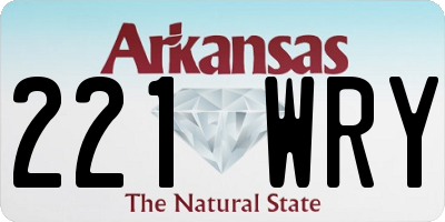 AR license plate 221WRY