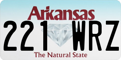 AR license plate 221WRZ