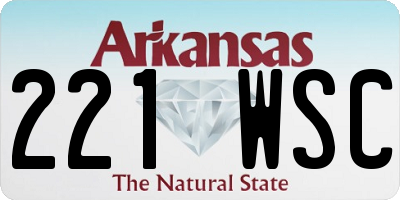AR license plate 221WSC