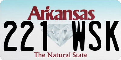 AR license plate 221WSK