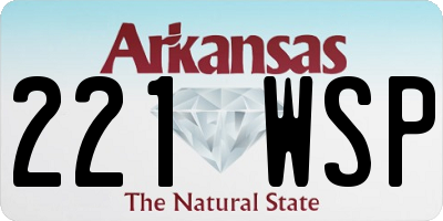 AR license plate 221WSP