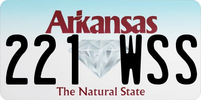 AR license plate 221WSS