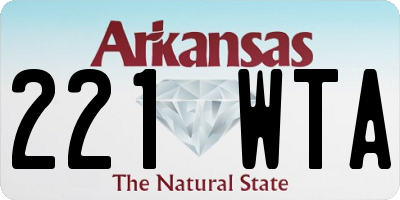 AR license plate 221WTA