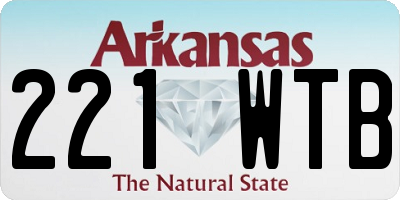 AR license plate 221WTB