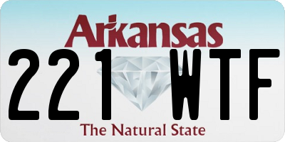 AR license plate 221WTF