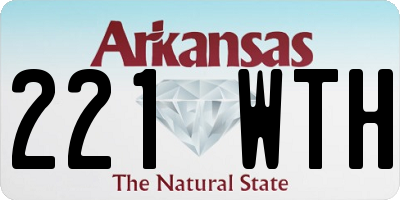 AR license plate 221WTH