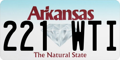 AR license plate 221WTI