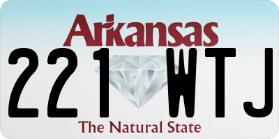 AR license plate 221WTJ