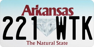AR license plate 221WTK