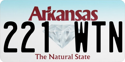AR license plate 221WTN