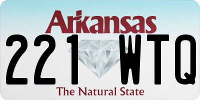 AR license plate 221WTQ