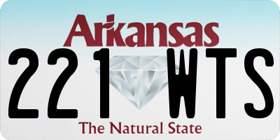 AR license plate 221WTS