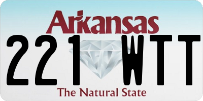 AR license plate 221WTT
