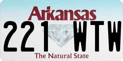 AR license plate 221WTW