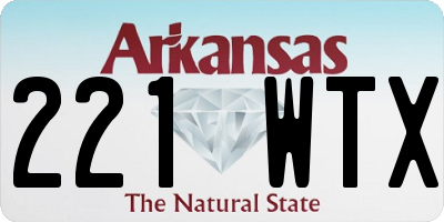 AR license plate 221WTX