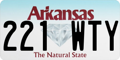 AR license plate 221WTY