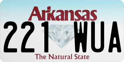 AR license plate 221WUA