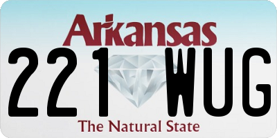 AR license plate 221WUG