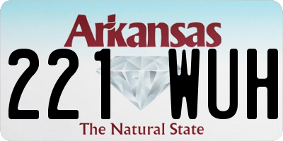 AR license plate 221WUH