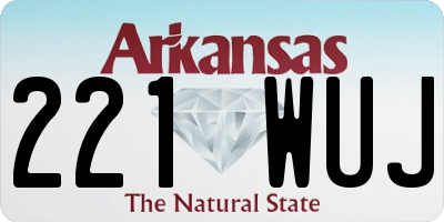 AR license plate 221WUJ
