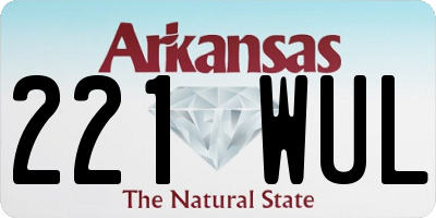 AR license plate 221WUL
