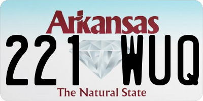 AR license plate 221WUQ