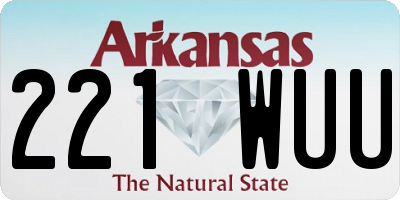 AR license plate 221WUU