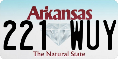 AR license plate 221WUY